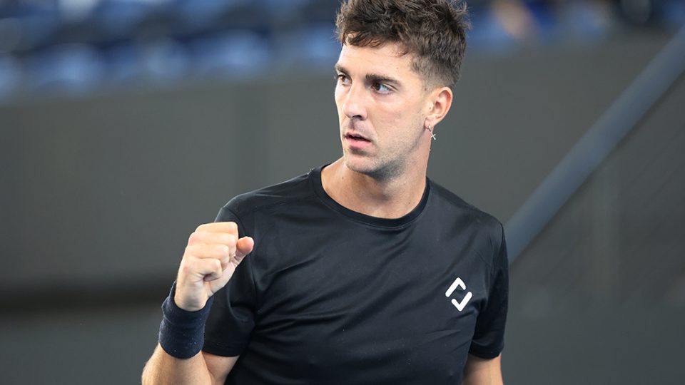 Thanasi Kokkinakis beat John Millman in the first round of the 2022 Adelaide International