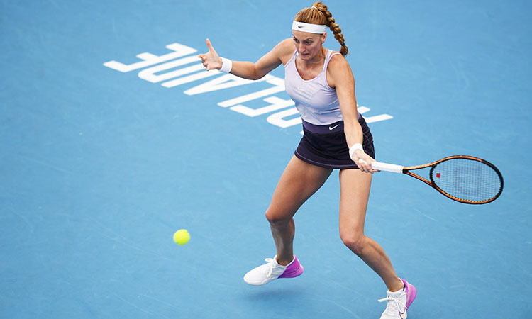 Petra Kvitova at the Adelaide International; Getty Images